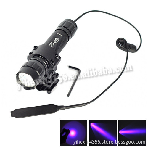 Rechargeable Flashlight UV Light Torch Aluminium Led Torch Light Q5 Flashlight